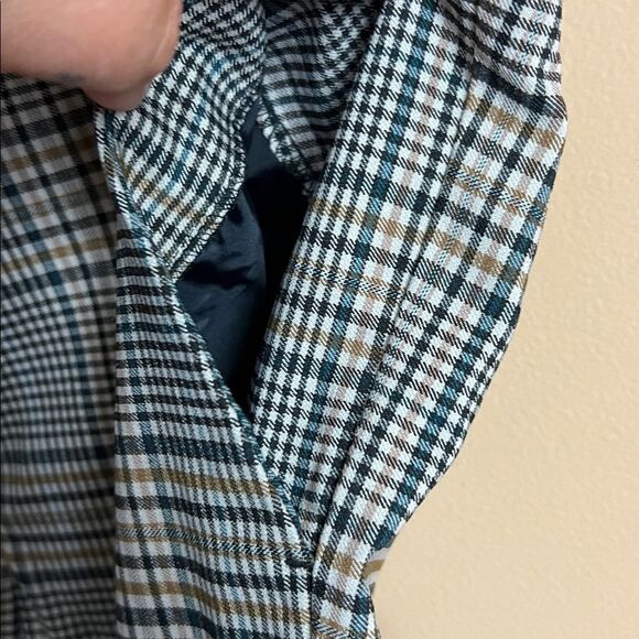 Zara Women’s Size Small Houndstooth Plaid Print Straight Leg Trouser Pants NWOT - Picture 4 of 7